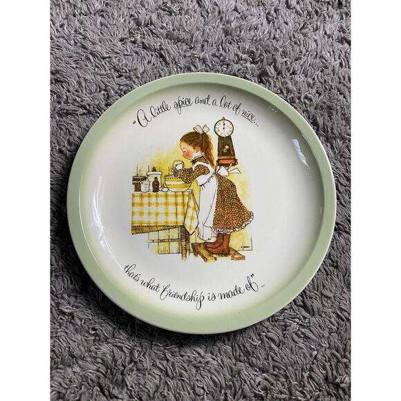 Holly Hobbie Vintage Collectors Edition American Greetings Plate Made In USA - Picture 1 of 5